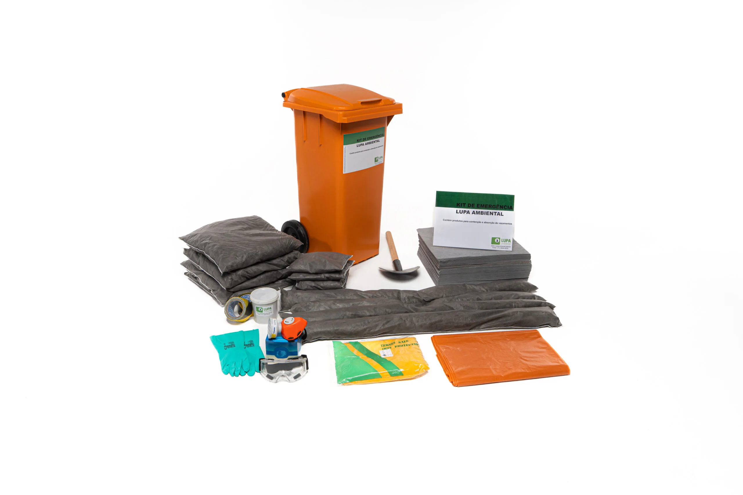Lupa Ambiental | Kit de Emergência Ambiental até 120 Litros Linha Cinza