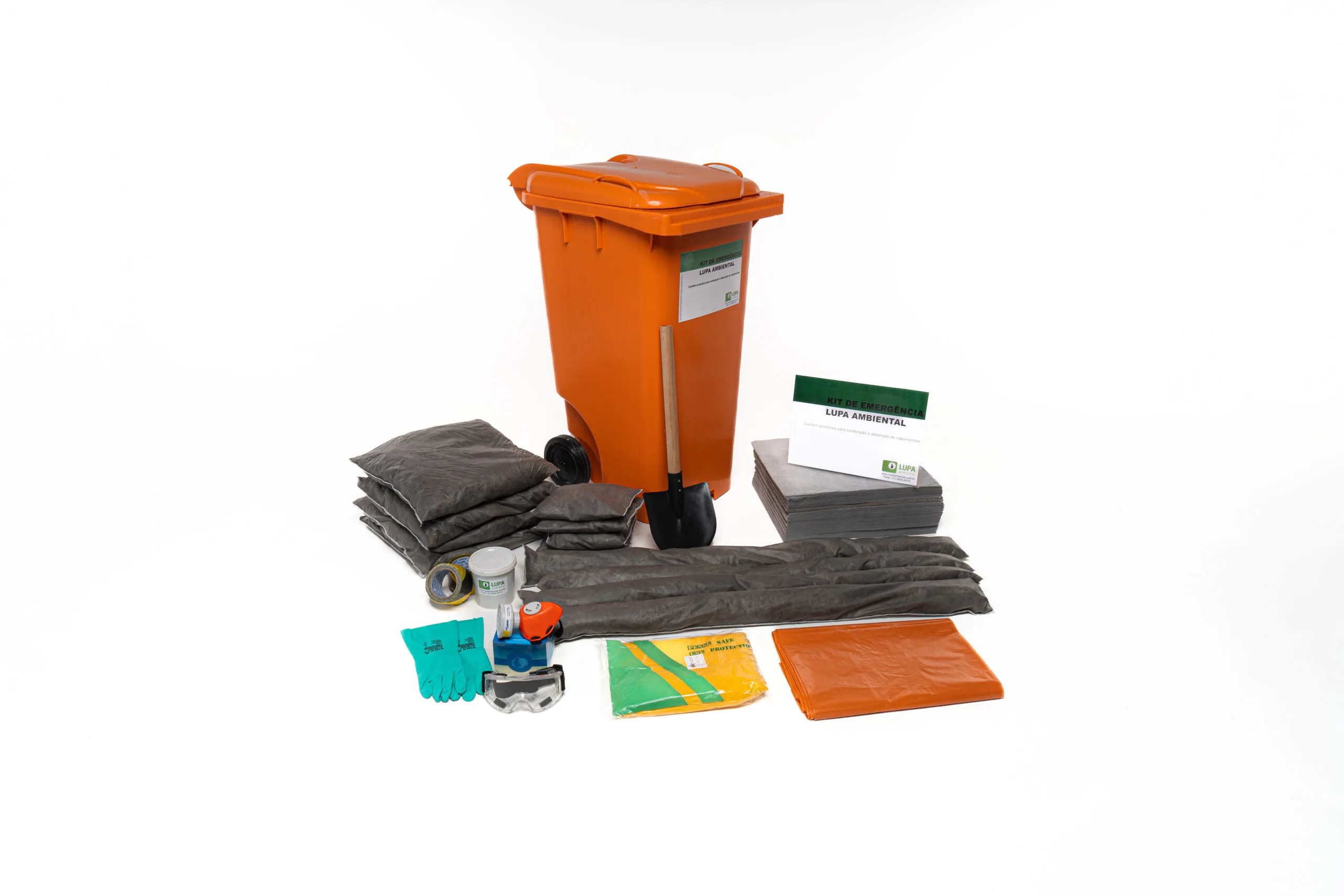 Lupa Ambiental | Kit de Emergência Ambiental até 240 Litros Linha Cinza