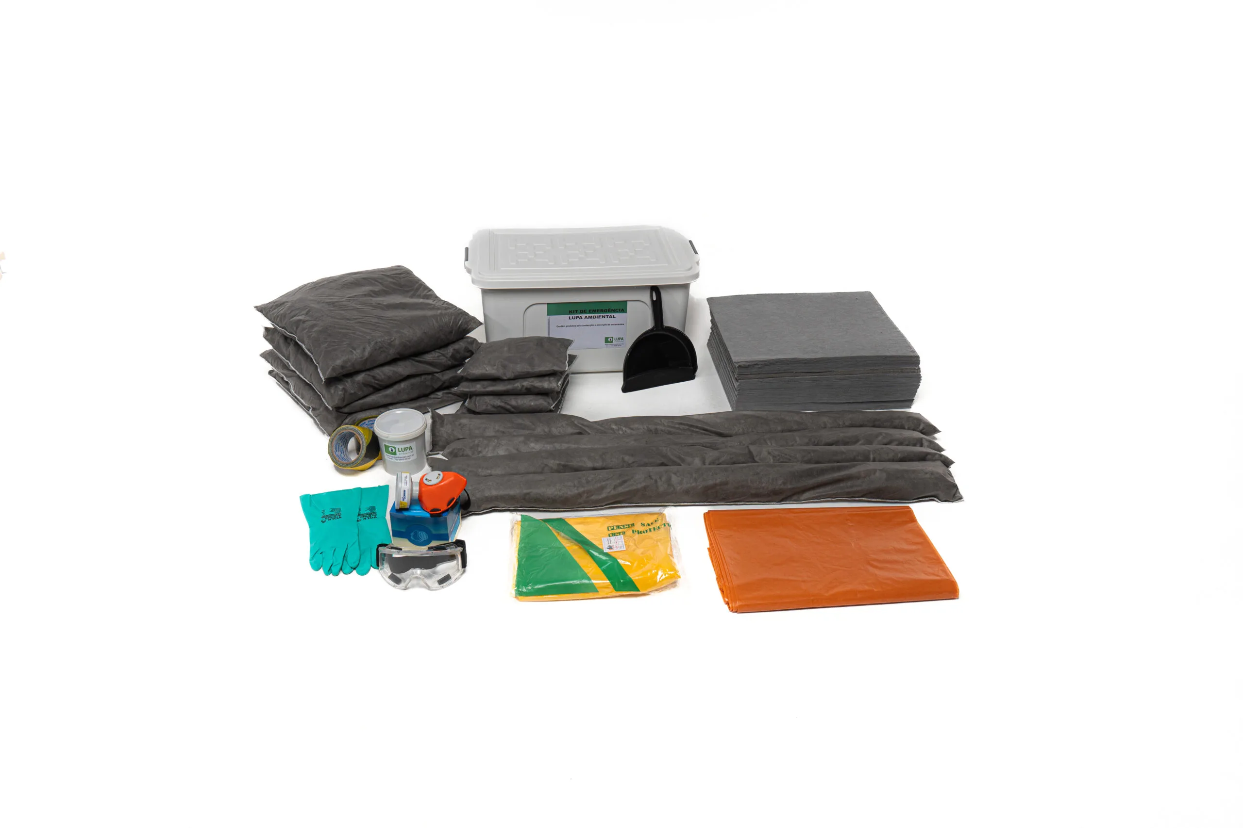 Lupa Ambiental | Kit de Emergência Ambiental 50 Litros Linha Cinza