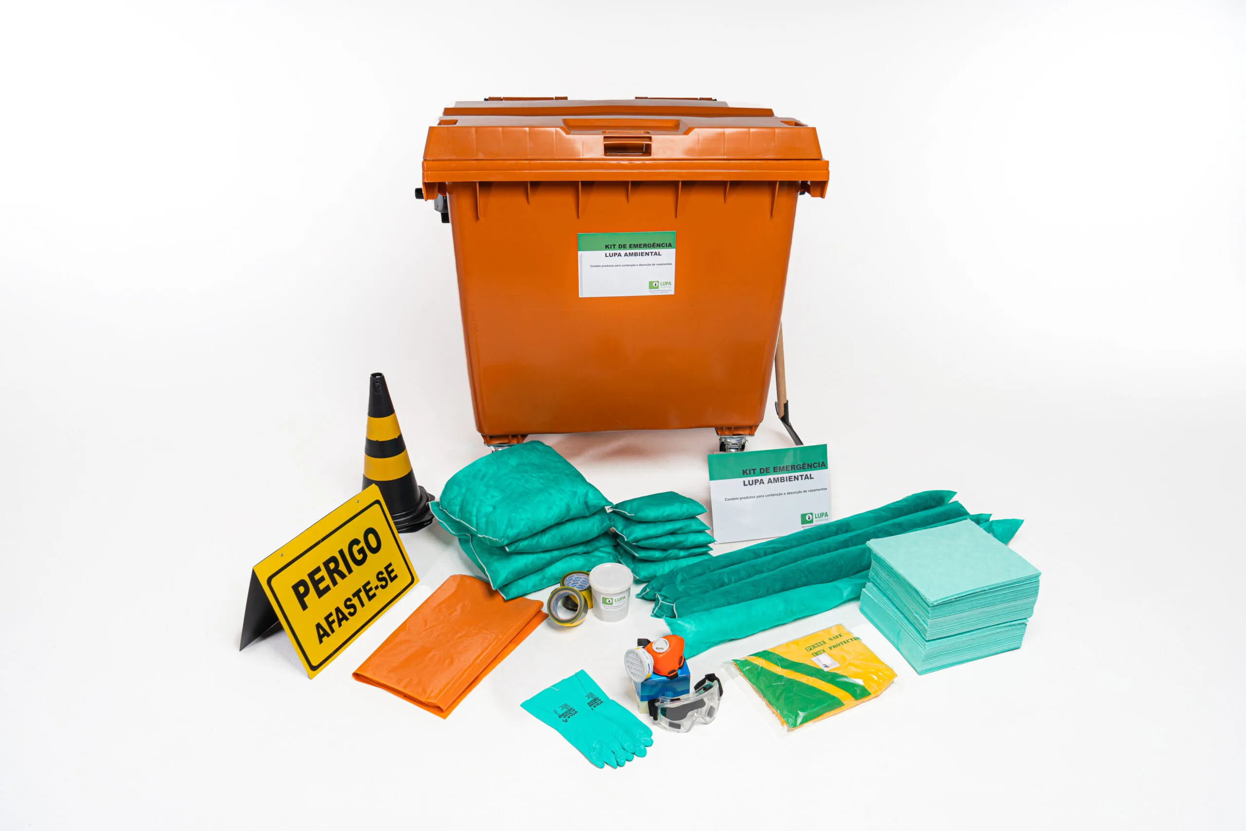 Lupa Ambiental | Kit de Emergência Ambiental até 1000 Litros Linha Verde