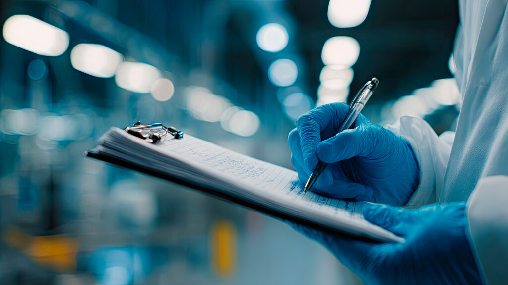 Lupa Ambiental | Auditoria ambiental em fábrica. A documentação precisa é fundamental para garantir a certificação ISO 14001.